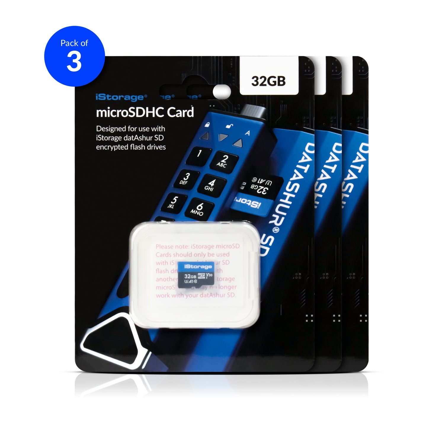 iStorage microSD kaart - 3 pack - E-quipment